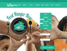 Tablet Screenshot of feedhungernow.org
